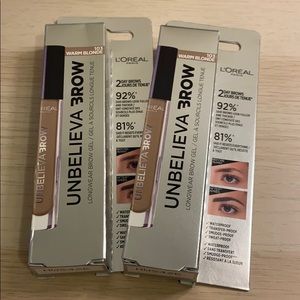 L’Oreal unbelieva brow (3 for $15 bundle)
